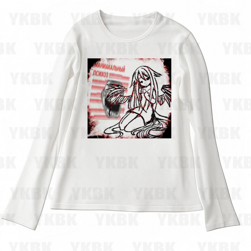 Street Fashion Anime - Print Long Sleeve Anime Tank Top