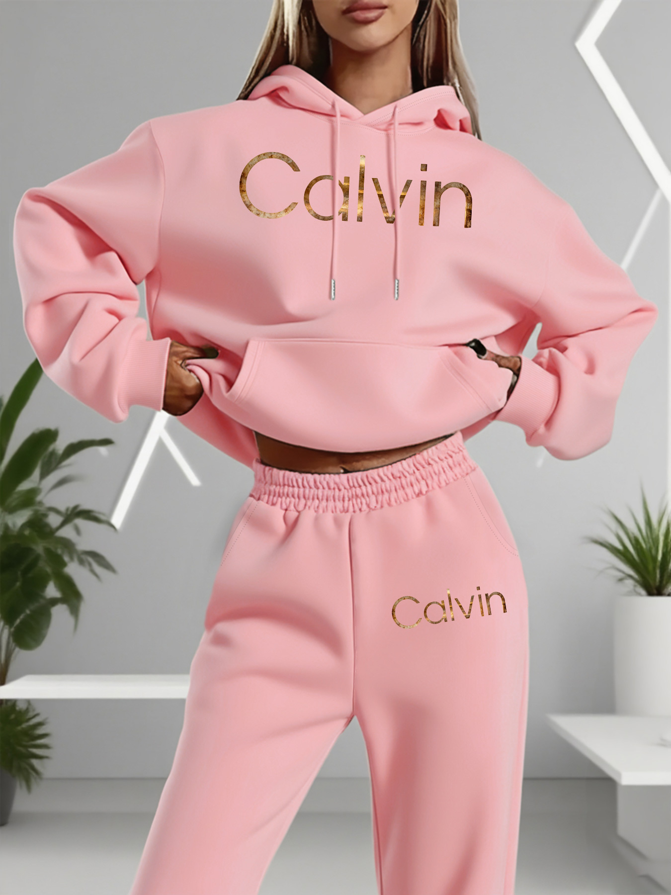 Street Fashion Outfit For Men - Women's fashion pullover and pants set,