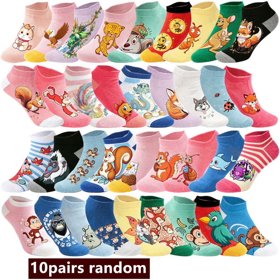 Street Fashion Anime - 10pairs random Anime Cartoon Street Fashion