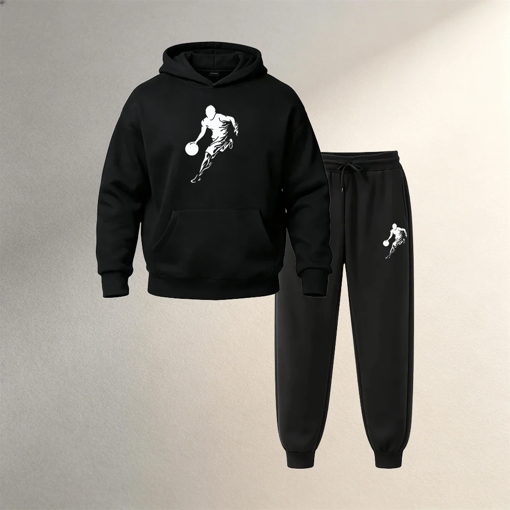 Street Fashion Outfit For Men - Men's Clothing Pullover Hoodies Sets 2