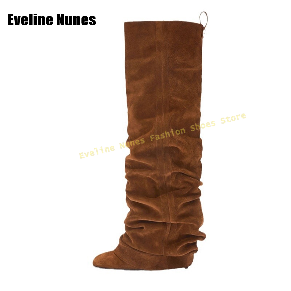 Faux Suede Pleated Trouser Boo - đánh giá và giá Girl Fashion Street