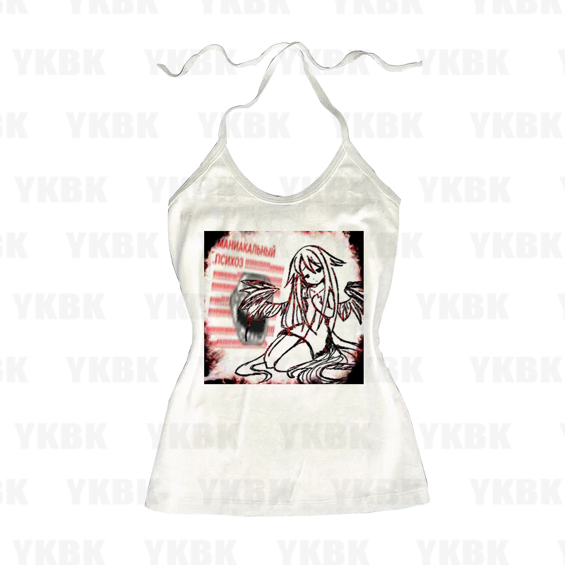 Print Long Sleeve Anime Tank T - đánh giá và giá Street Fashion Anime