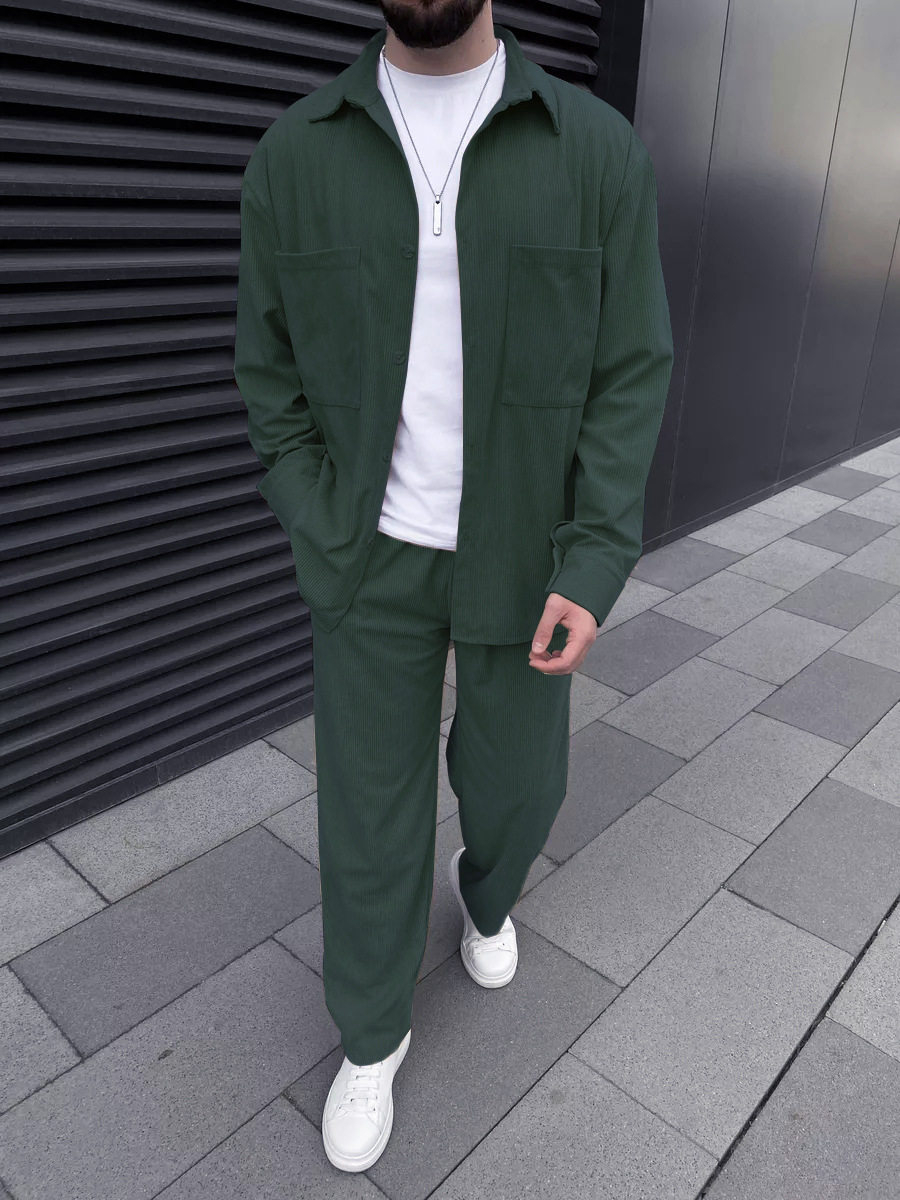 Men's Corduroy Two-Piece Outfi - đánh giá và giá Street Fashion Outfit For Men