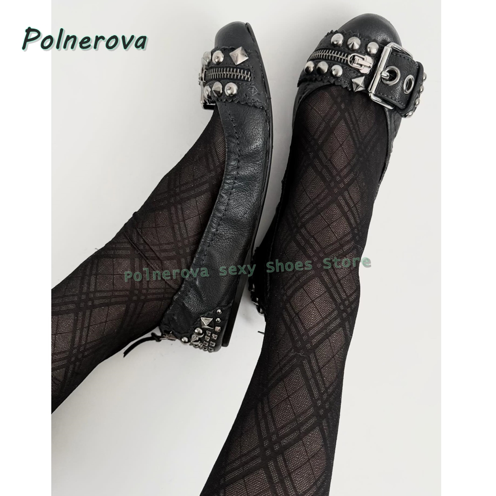 Rivet Belt Buckle Mary Jane Sh - đánh giá và giá Street Fashion Summer 2026